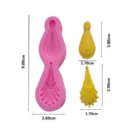 Καλούπι σιλικόνης vintage 9x2.6cm